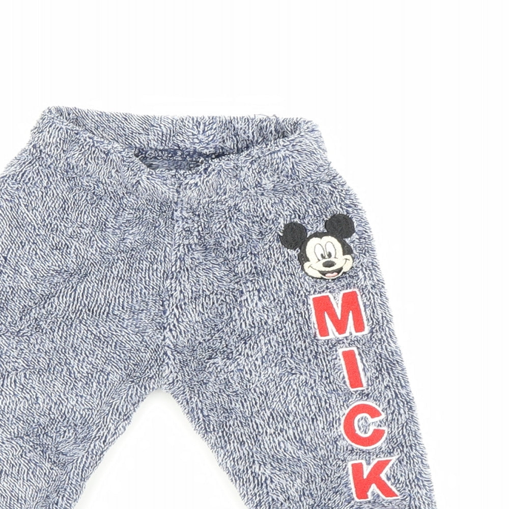 Disney Girls Blue   Sweatpants Trousers Size 12-18 Months  - Micky Mouse