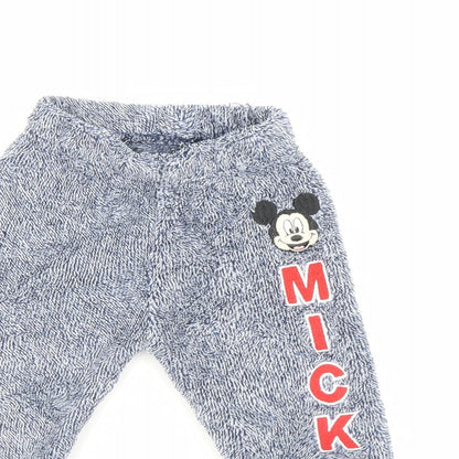 Disney Girls Blue   Sweatpants Trousers Size 12-18 Months  - Micky Mouse