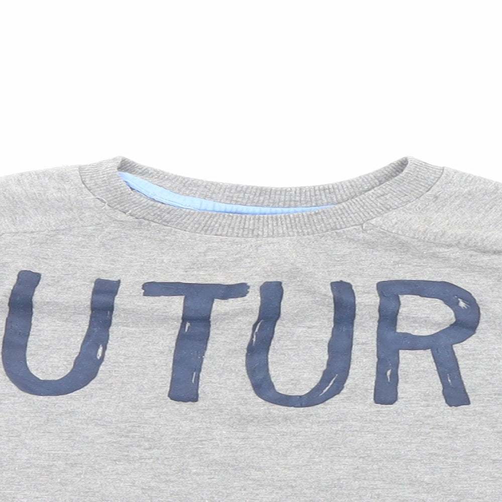 Fierce Frank Boys Grey   Pullover Jumper Size 12-18 Months