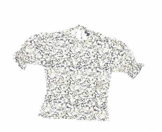 Miss Selfridge Womens Multicoloured Floral  Basic Blouse Size 8