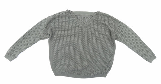 Womens UK Size 10 New Look Green Pullover Jumper