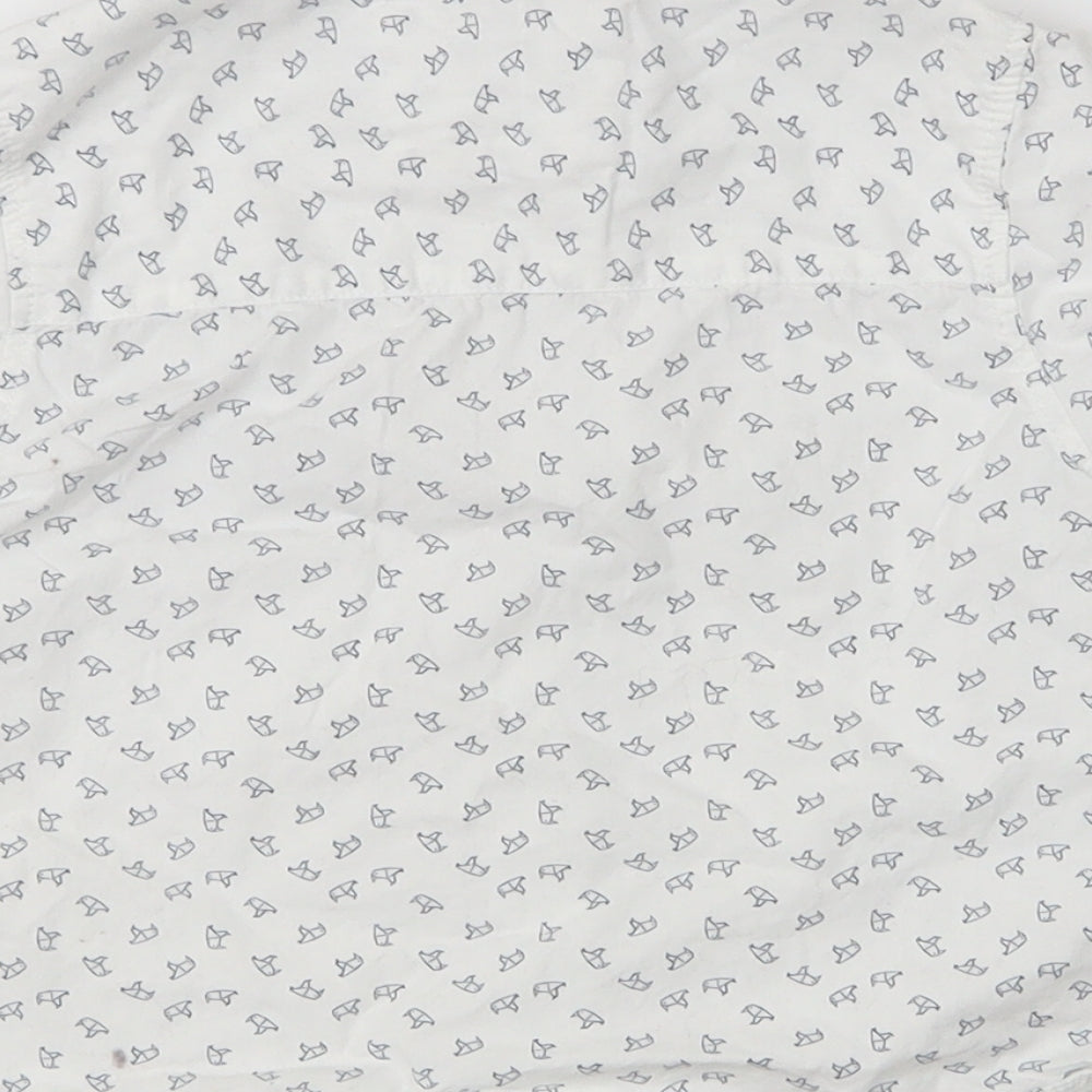 Preworm Boys White Animal Print   Button-Up Size 3 Years  - Birds