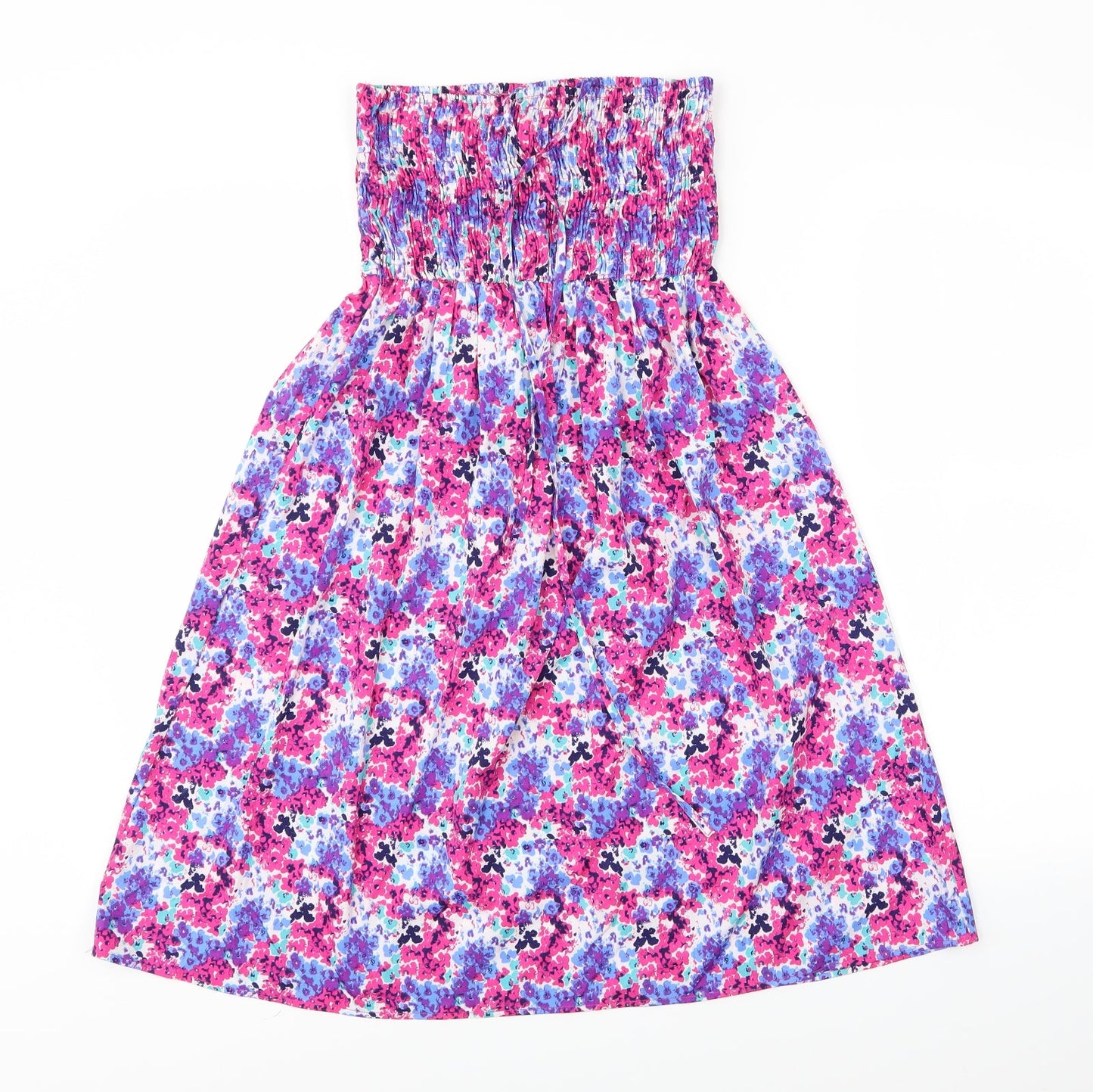Jean Club Womens Multicoloured Floral  A-Line  Size 6