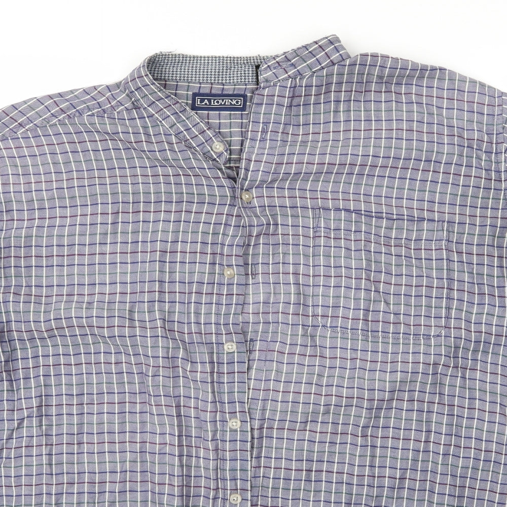 Mens UK Size L LA Loving Multicoloured  Button-Up Long Sleeve Casual Shirt