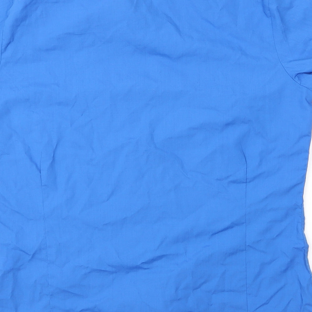 Womens UK Size 12 Premier Blue Basic Button-Up