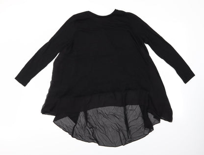 Womens UK Size S Quiz Black Cardigan Jumper