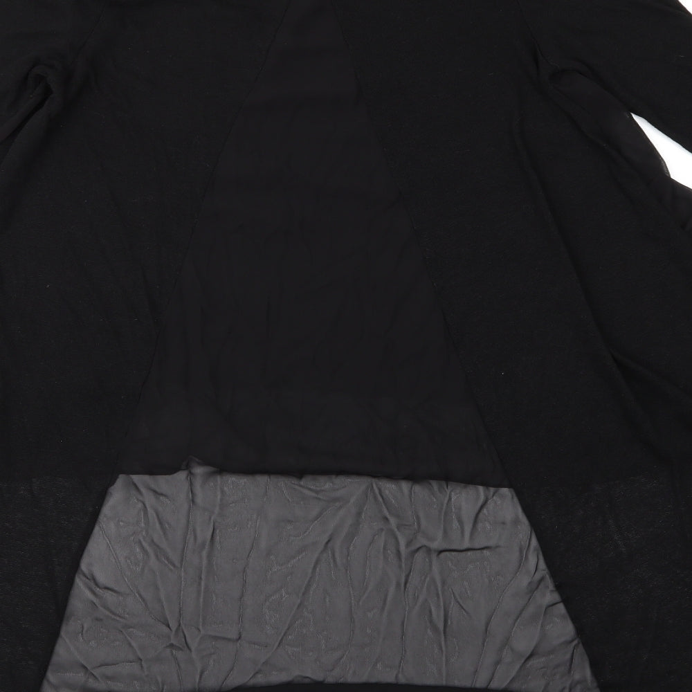 Womens UK Size S Quiz Black Cardigan Jumper