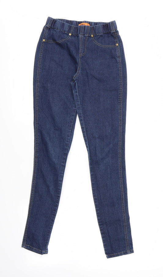 Denim Co. Womens Blue   Straight Jeans Size 8 L36 in