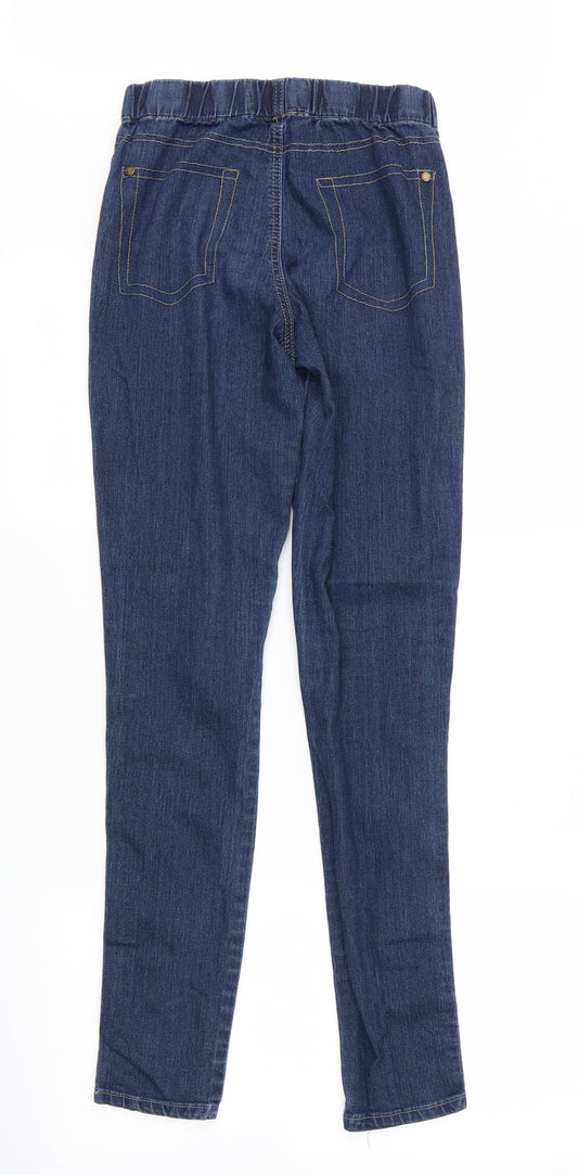 Denim Co. Womens Blue   Straight Jeans Size 8 L36 in