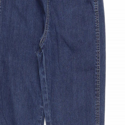 Denim Co. Womens Blue   Straight Jeans Size 8 L36 in