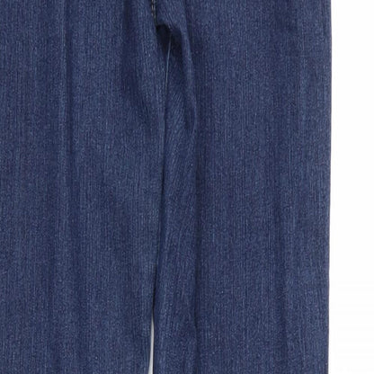 Denim Co. Womens Blue   Straight Jeans Size 8 L36 in