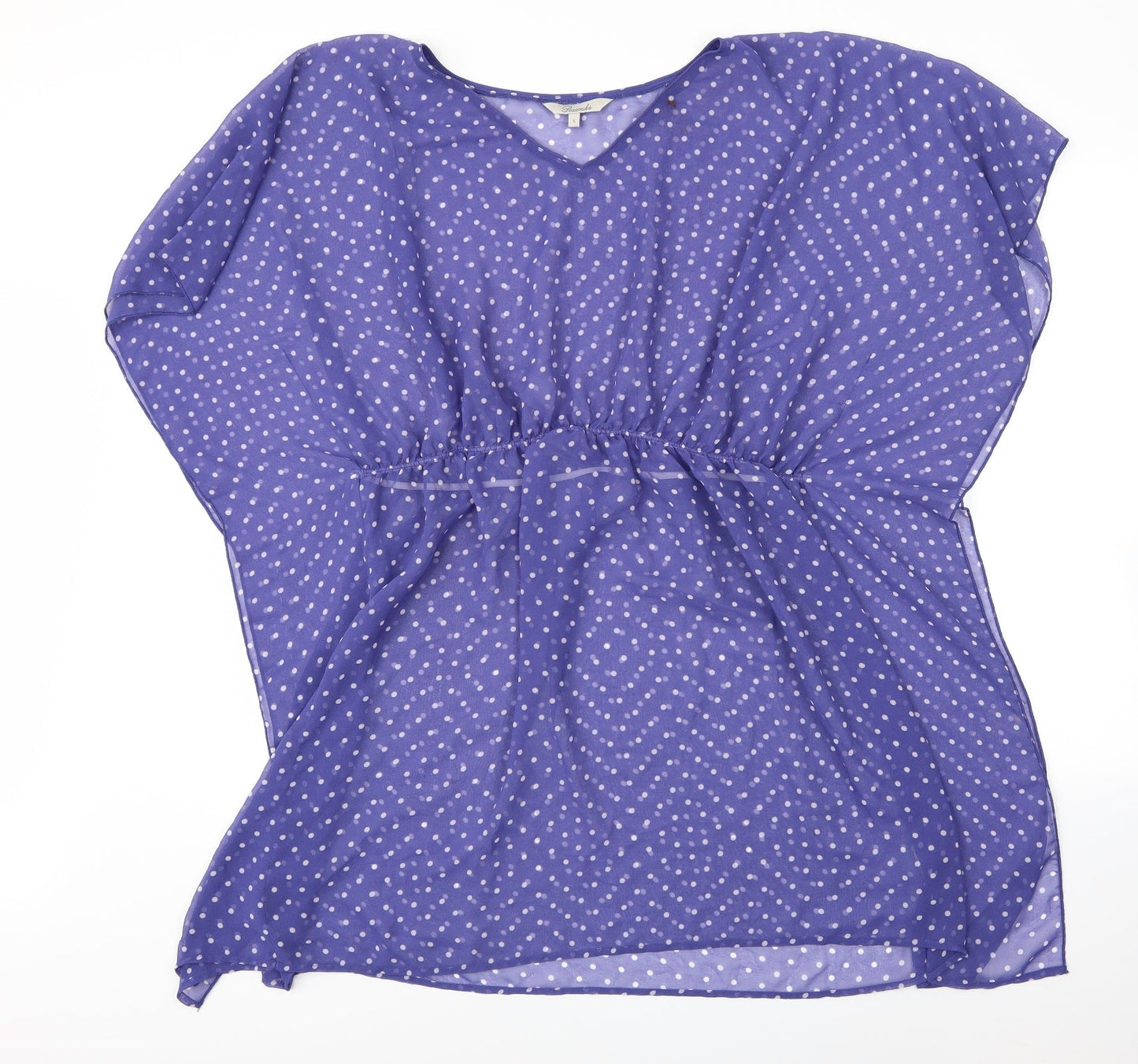 Womens UK Size S Peacocks Purple Basic Blouse