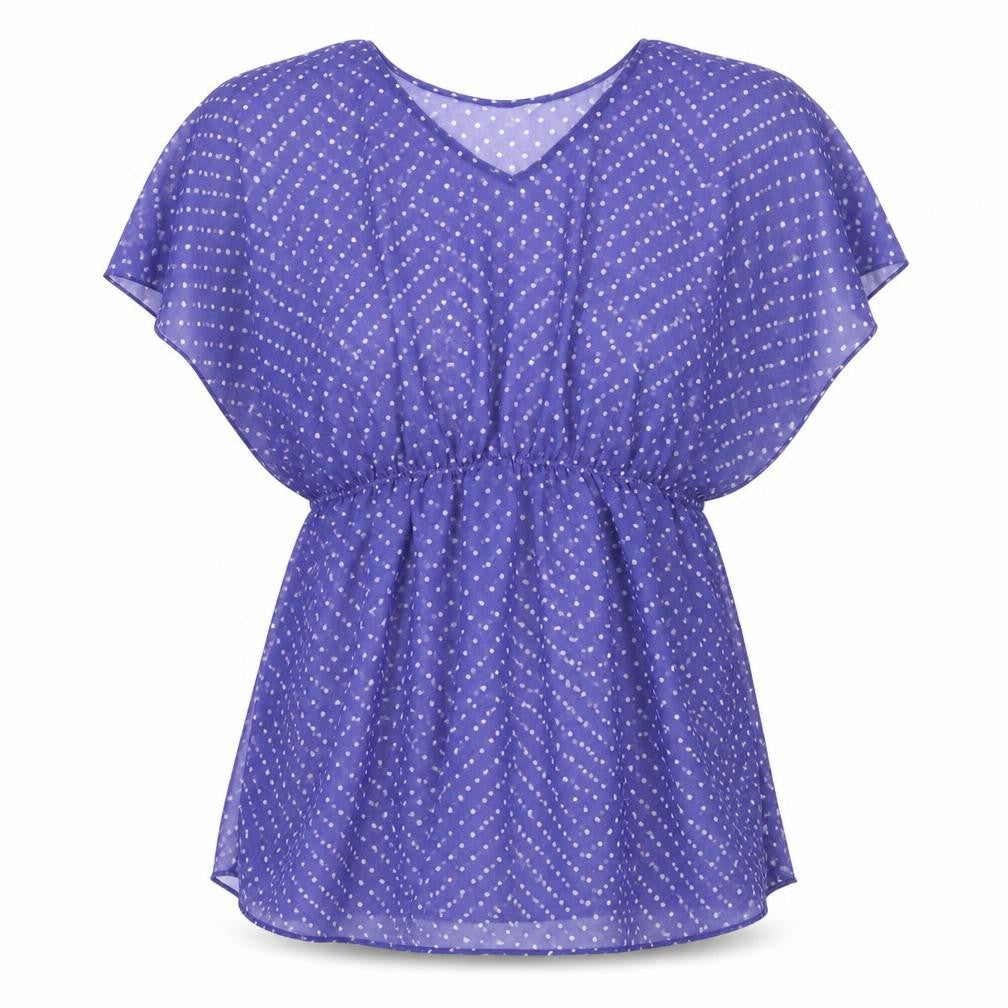 Womens UK Size S Peacocks Purple Basic Blouse