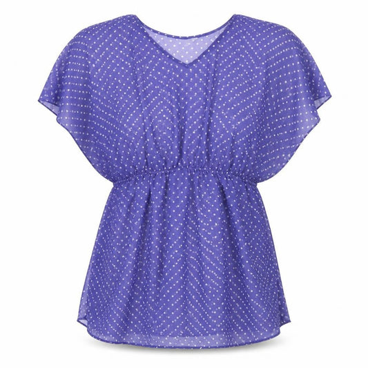 Womens UK Size S Peacocks Purple Basic Blouse