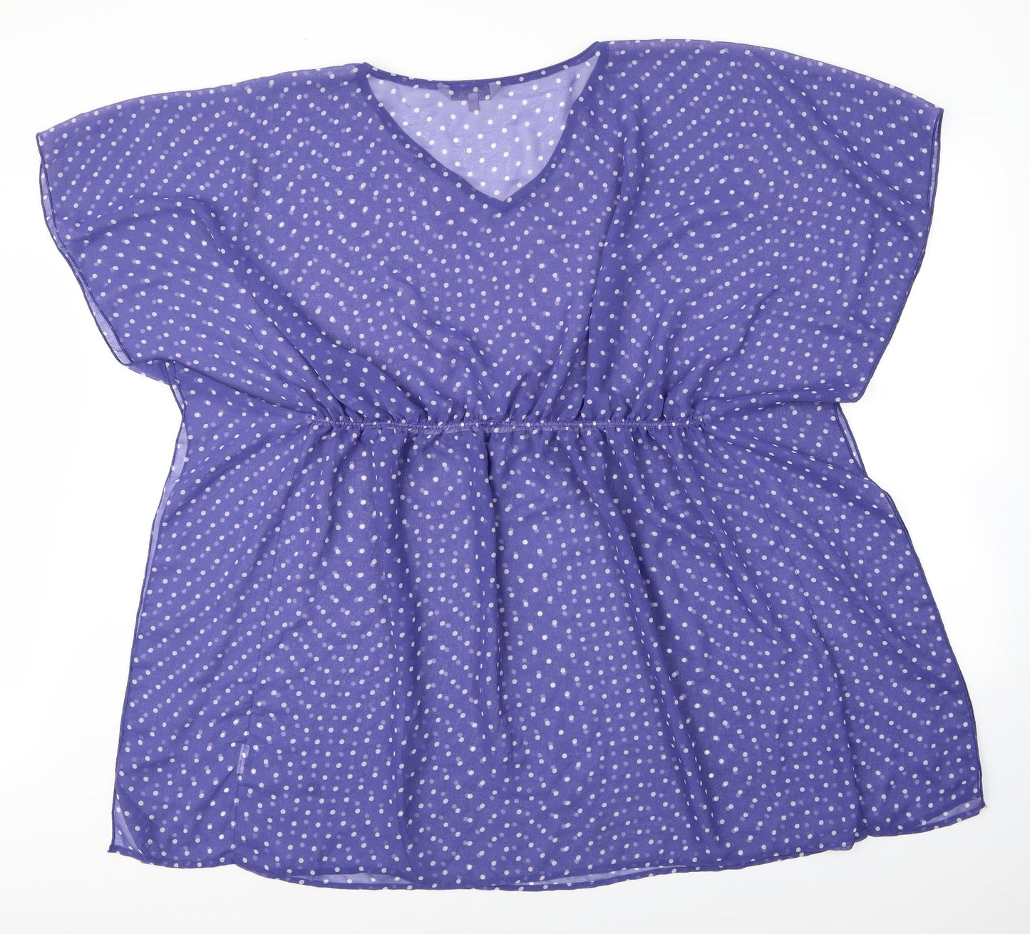 Womens UK Size S Peacocks Purple Basic Blouse
