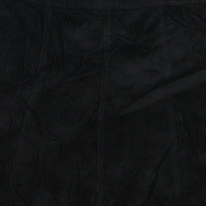 Divided Womens Black  Corduroy A-Line Skirt Size 4
