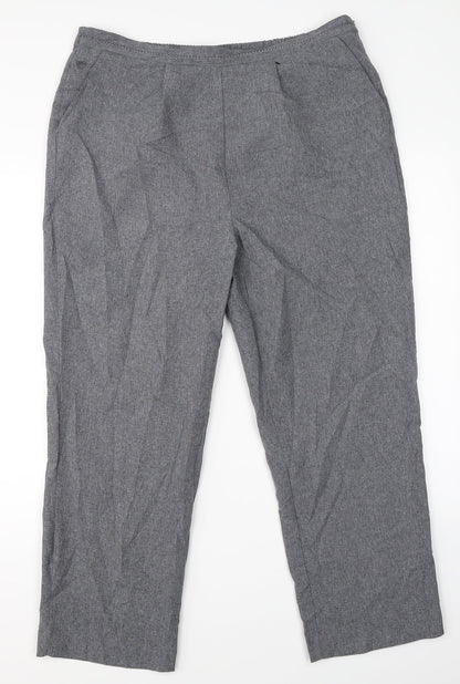 BM Collection Womens Grey   Dress Pants Trousers Size 12 L24 in