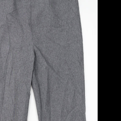 BM Collection Womens Grey   Dress Pants Trousers Size 12 L24 in