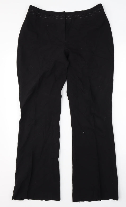 George Womens Black   Dress Pants Trousers Size 10 L30 in