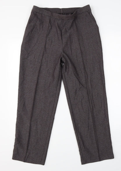 Womens UK Size 12 Marks & Spencer Regular Fit Dress Pants Brown Trousers