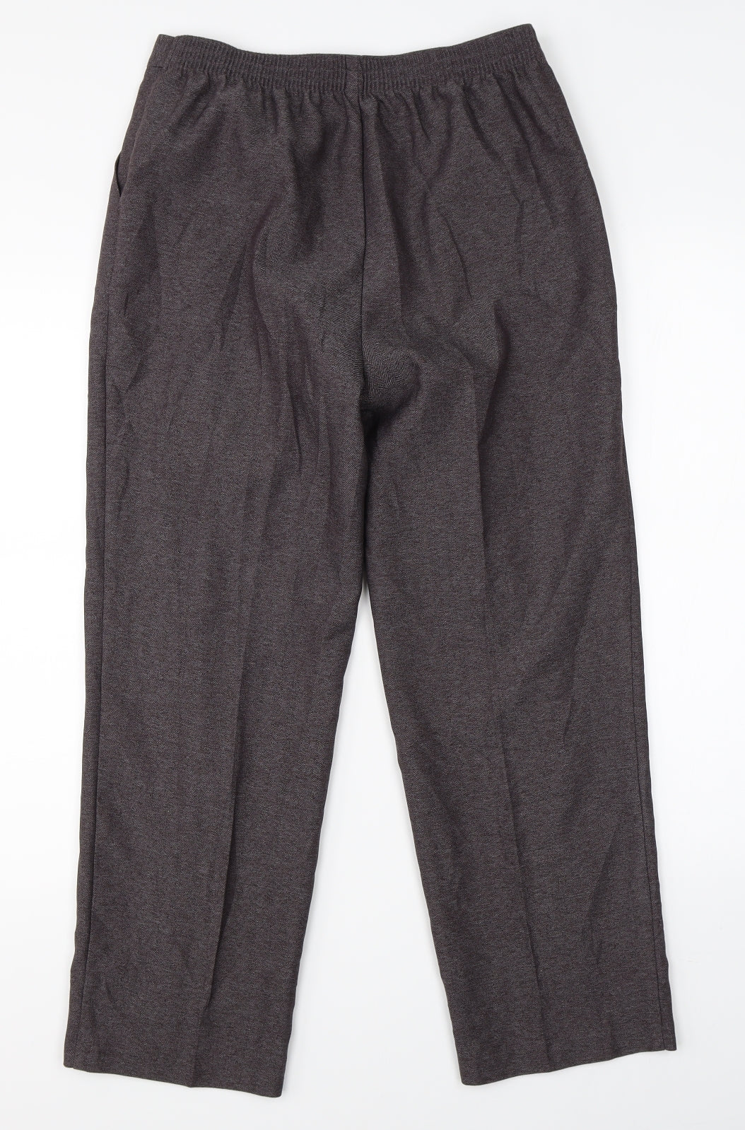 Womens UK Size 12 Marks & Spencer Regular Fit Dress Pants Brown Trousers