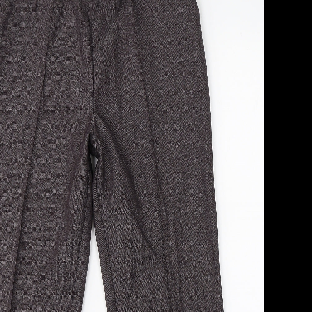 Womens UK Size 12 Marks & Spencer Regular Fit Dress Pants Brown Trousers