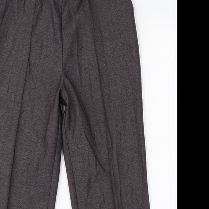 Womens UK Size 12 Marks & Spencer Regular Fit Dress Pants Brown Trousers
