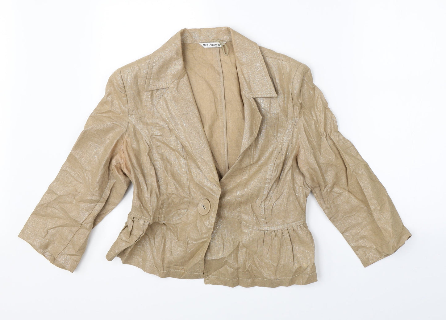 Autograph Womens Brown   Jacket Blazer Size 10