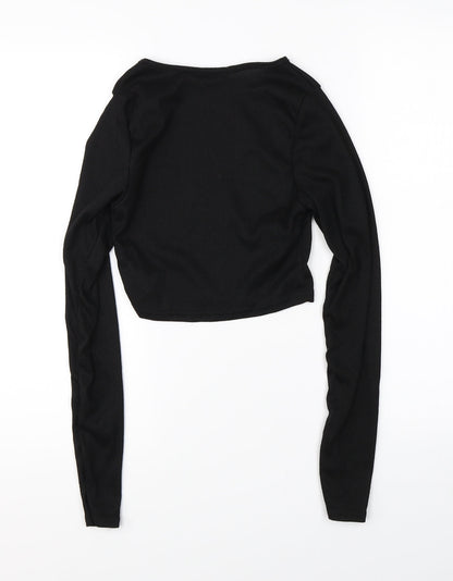 Boohoo Womens Black   Shrug Jumper Size 8