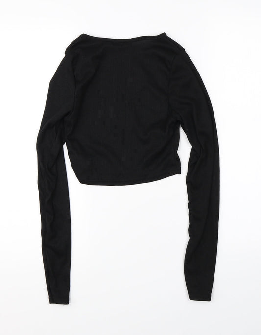 Boohoo Womens Black   Shrug Jumper Size 8