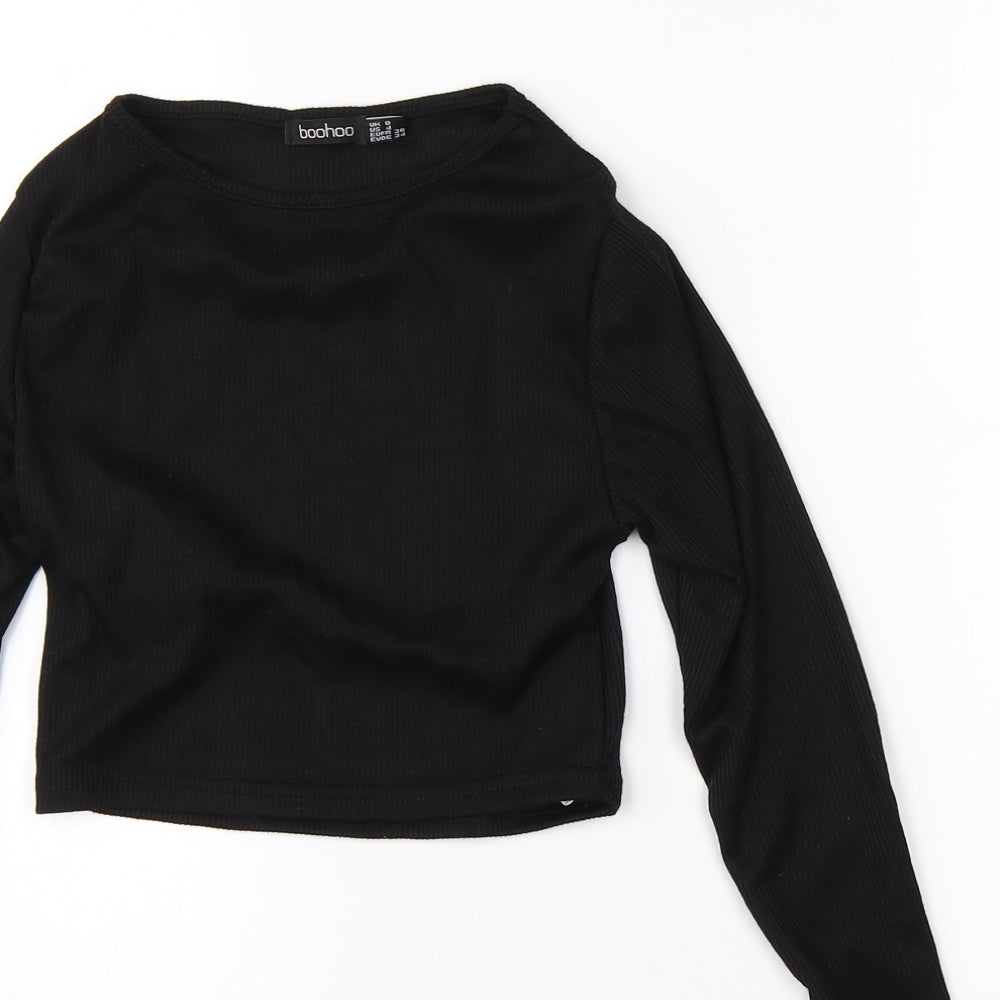 Boohoo Womens Black   Shrug Jumper Size 8