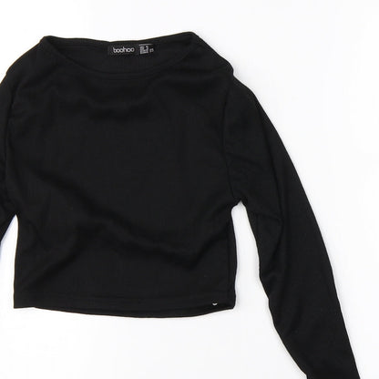 Boohoo Womens Black   Shrug Jumper Size 8