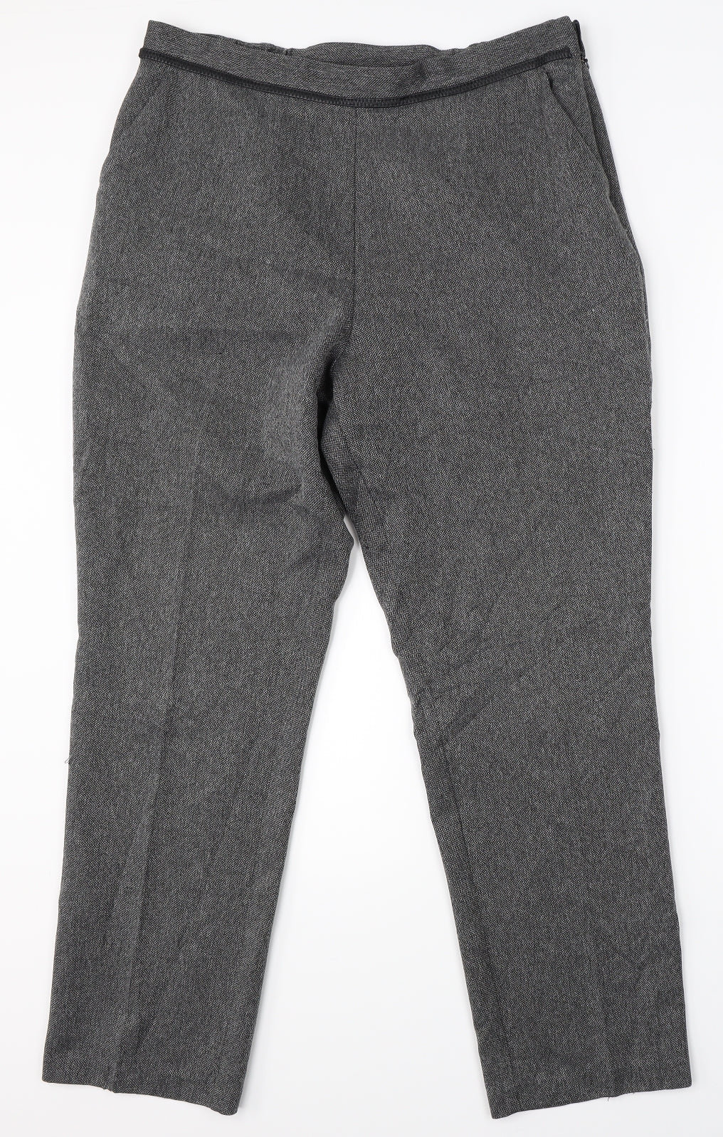 Womens UK Size 14 Marks & Spencer Regular Fit Dress Pants Grey Trousers