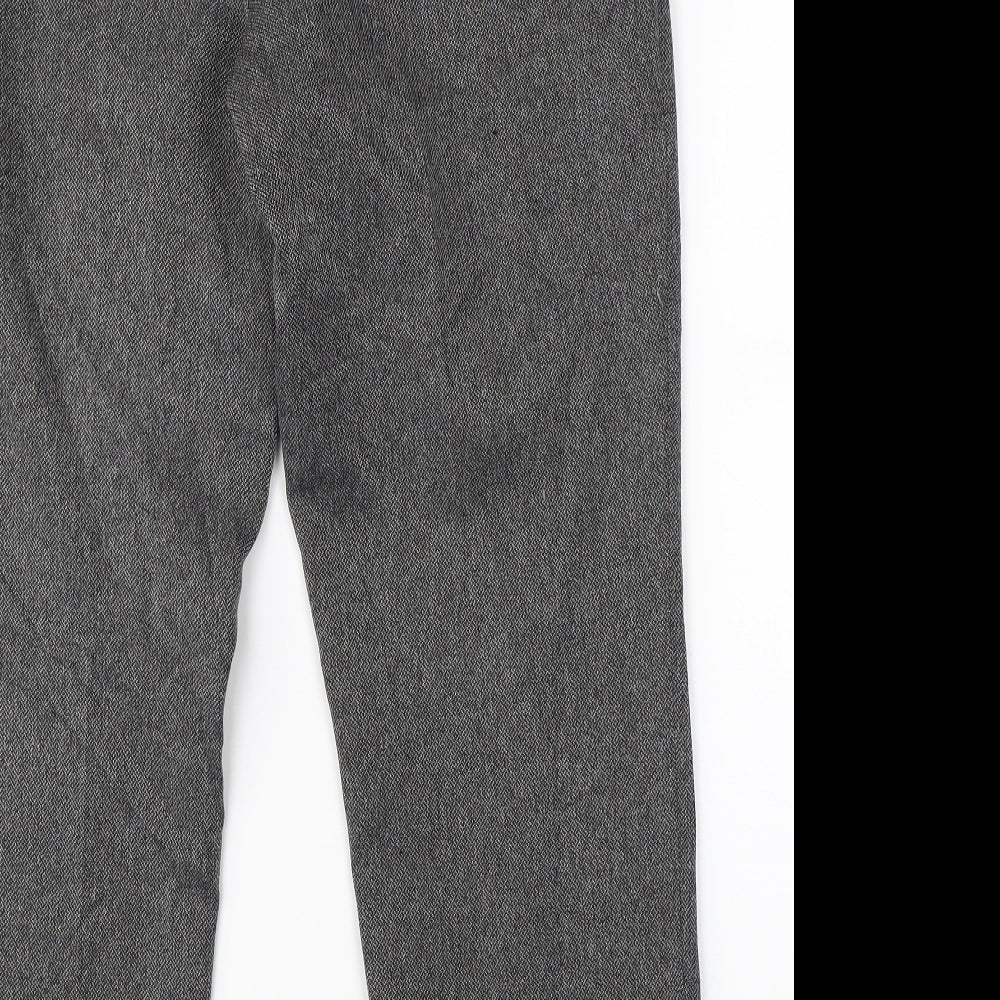Womens UK Size 14 Marks & Spencer Regular Fit Dress Pants Grey Trousers