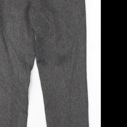 Womens UK Size 14 Marks & Spencer Regular Fit Dress Pants Grey Trousers