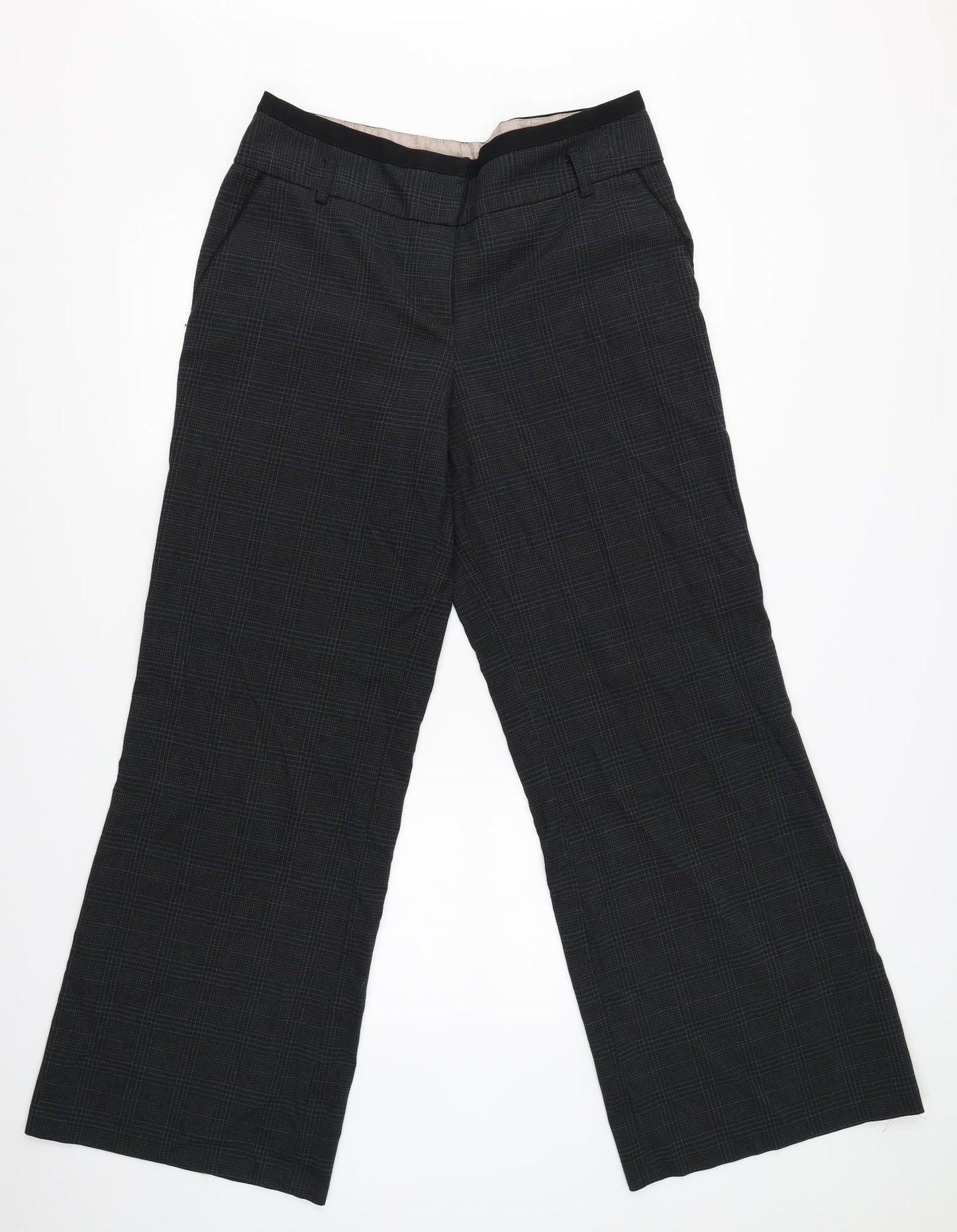 Womens UK Size 14 NEXT Regular Fit Dress Pants Grey Trousers