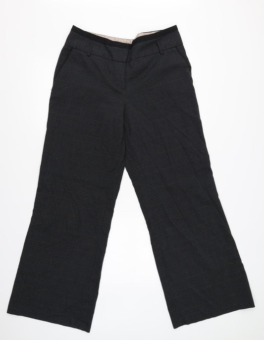 Womens UK Size 14 NEXT Regular Fit Dress Pants Grey Trousers