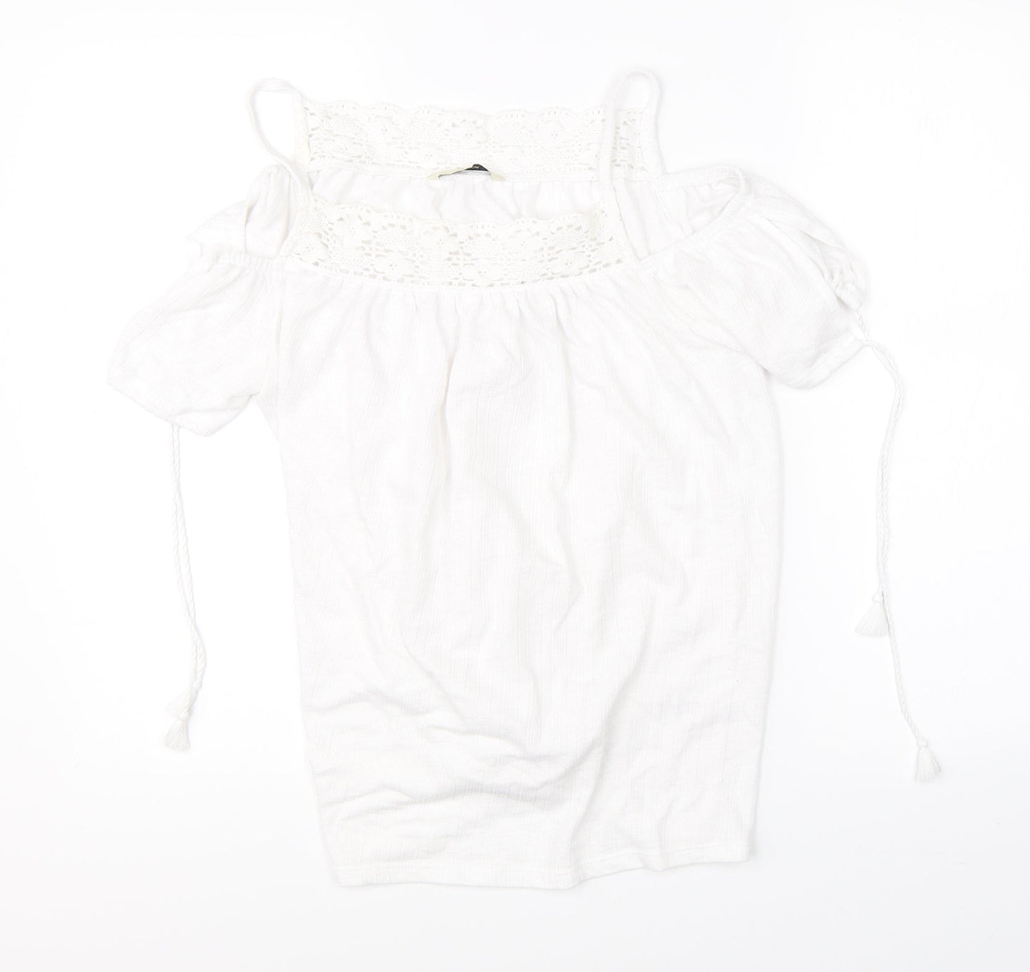 George Womens White   Basic Blouse Size 12