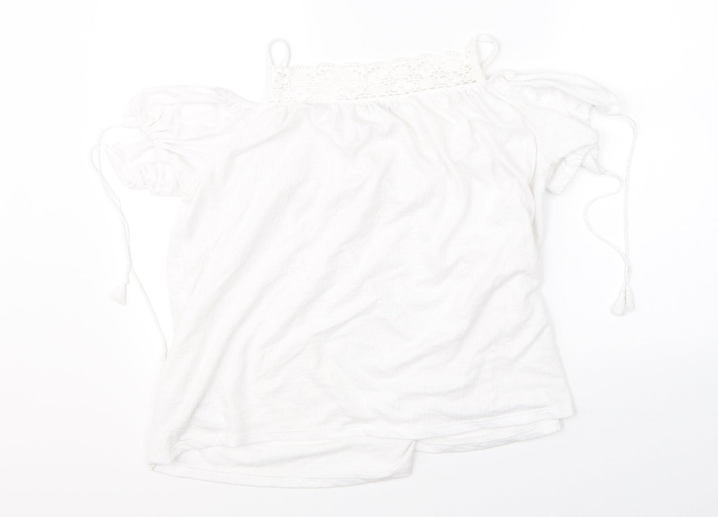 George Womens White   Basic Blouse Size 12