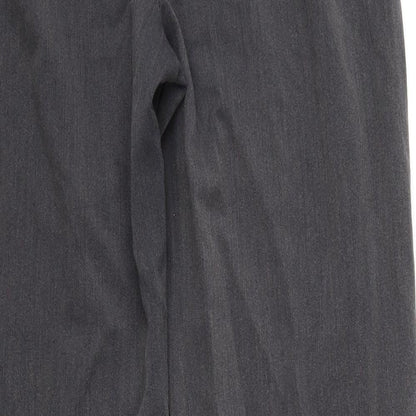 Just Elegance Womens Grey   Dress Pants Trousers Size 14 L30 in