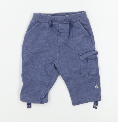 Debenhams Baby Blue   Cargo Trousers Size 3-6 Months