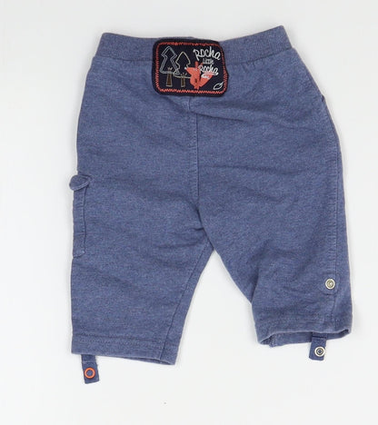 Debenhams Baby Blue   Cargo Trousers Size 3-6 Months