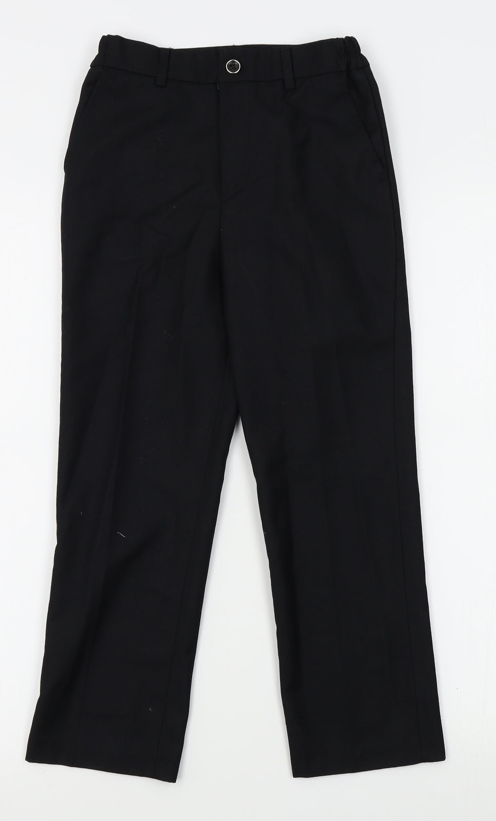 Samli Boys Black   Chino Trousers Size 7 Years - suit trousers