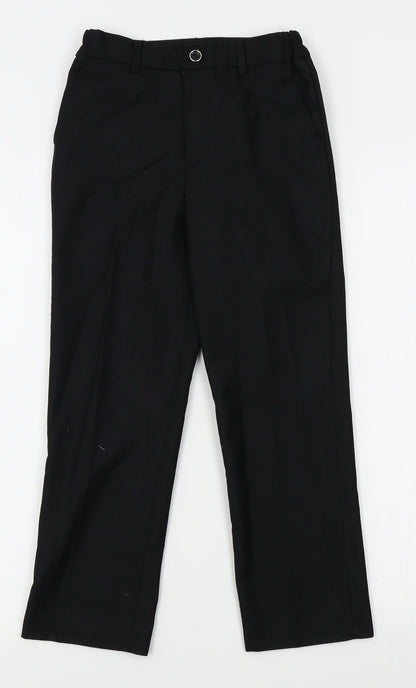 Samli Boys Black   Chino Trousers Size 7 Years - suit trousers