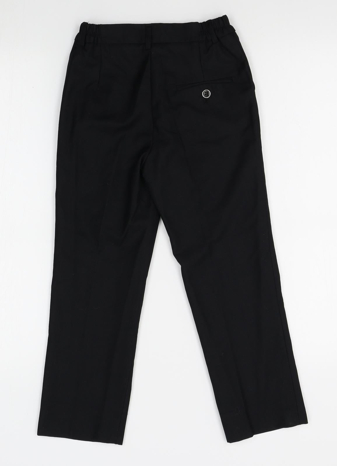 Samli Boys Black   Chino Trousers Size 7 Years - suit trousers