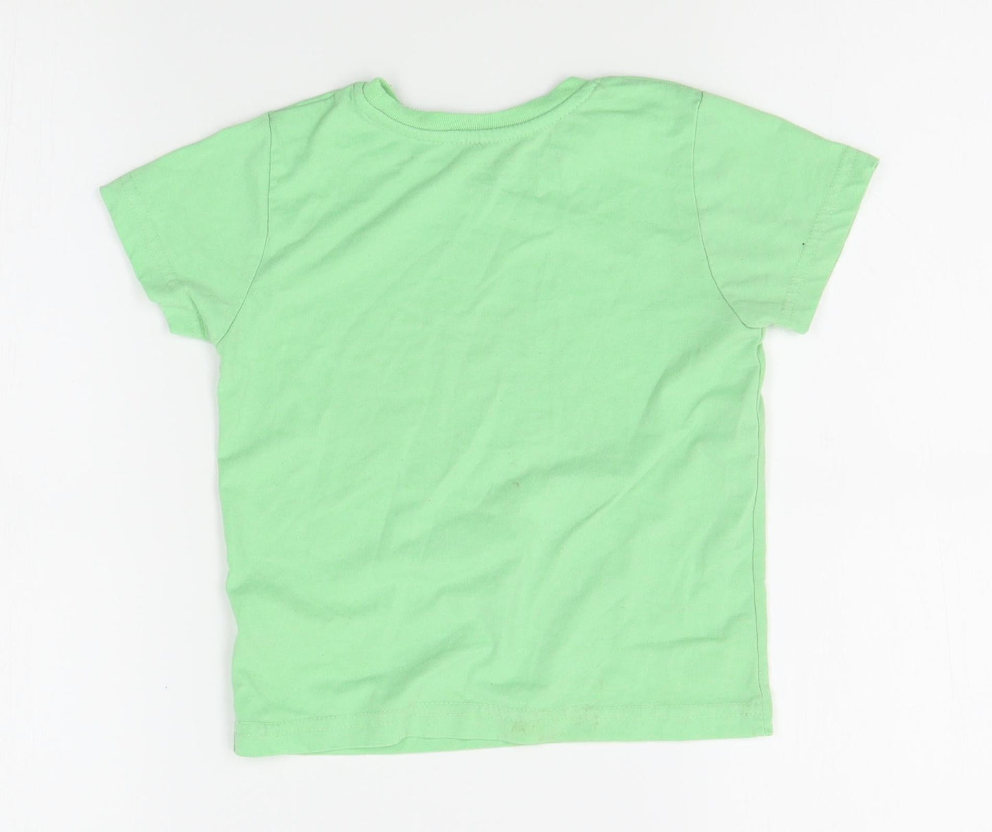 Primark Boys Green   Basic T-Shirt Size 3-4 Years