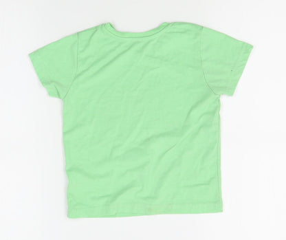 Primark Boys Green   Basic T-Shirt Size 3-4 Years