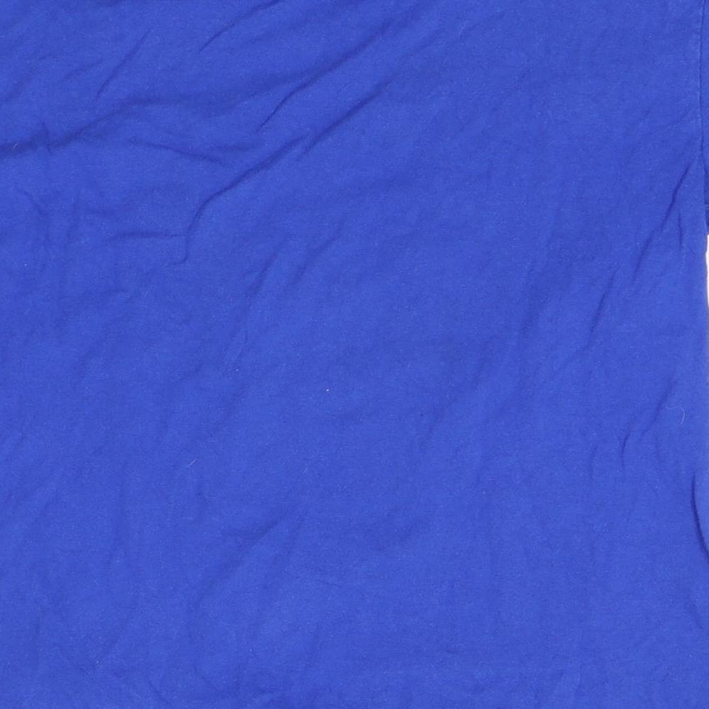 Fruit of the Loom Boys Blue   Basic T-Shirt Size 7-8 Years  - skeleton