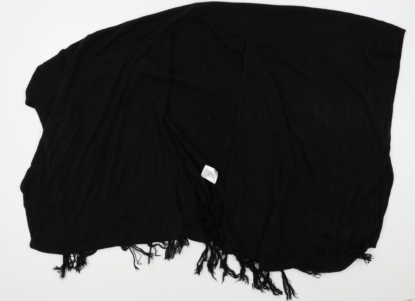 Womens UK Size One Size text Black Cape Jumper