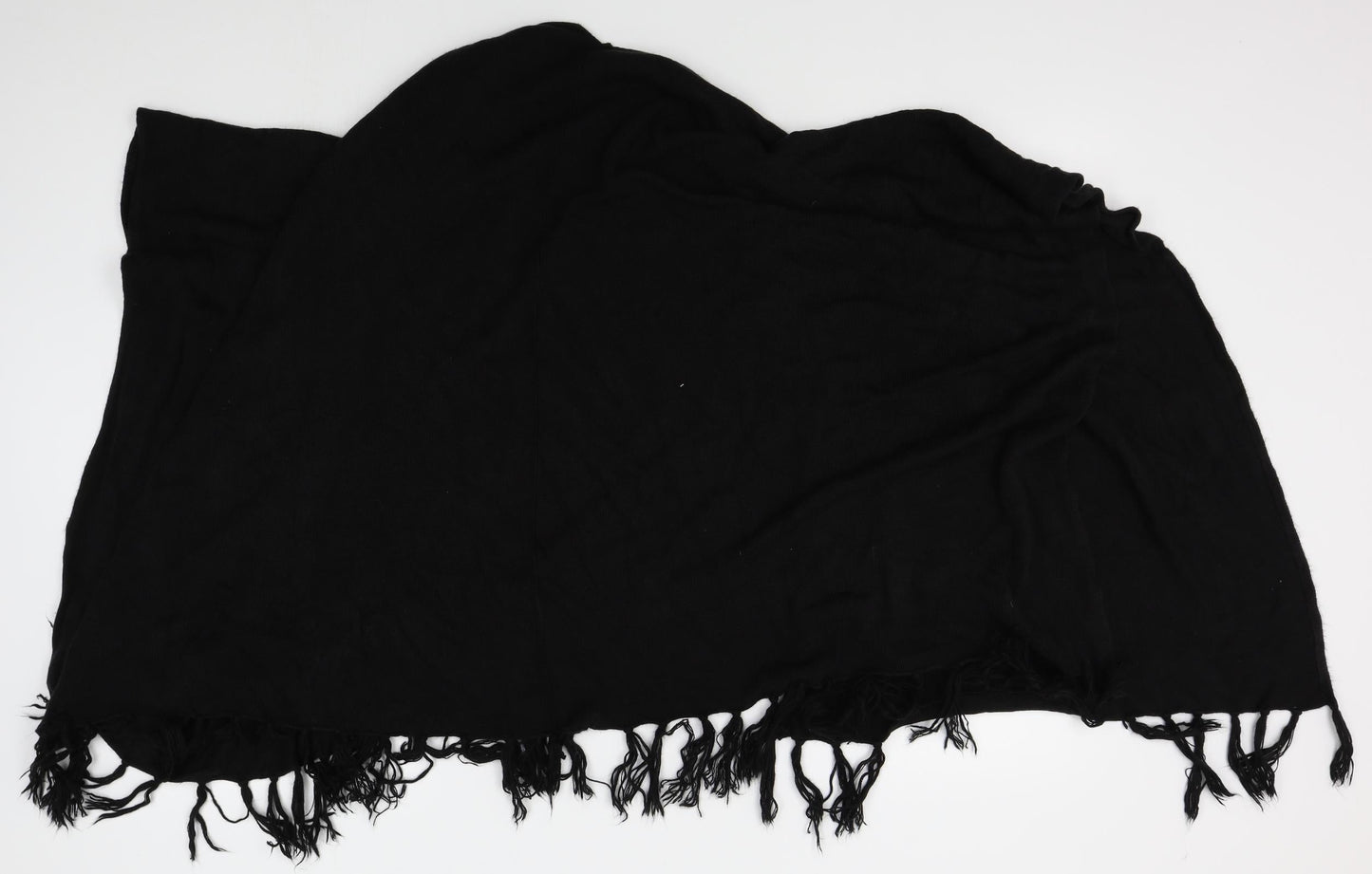 Womens UK Size One Size text Black Cape Jumper